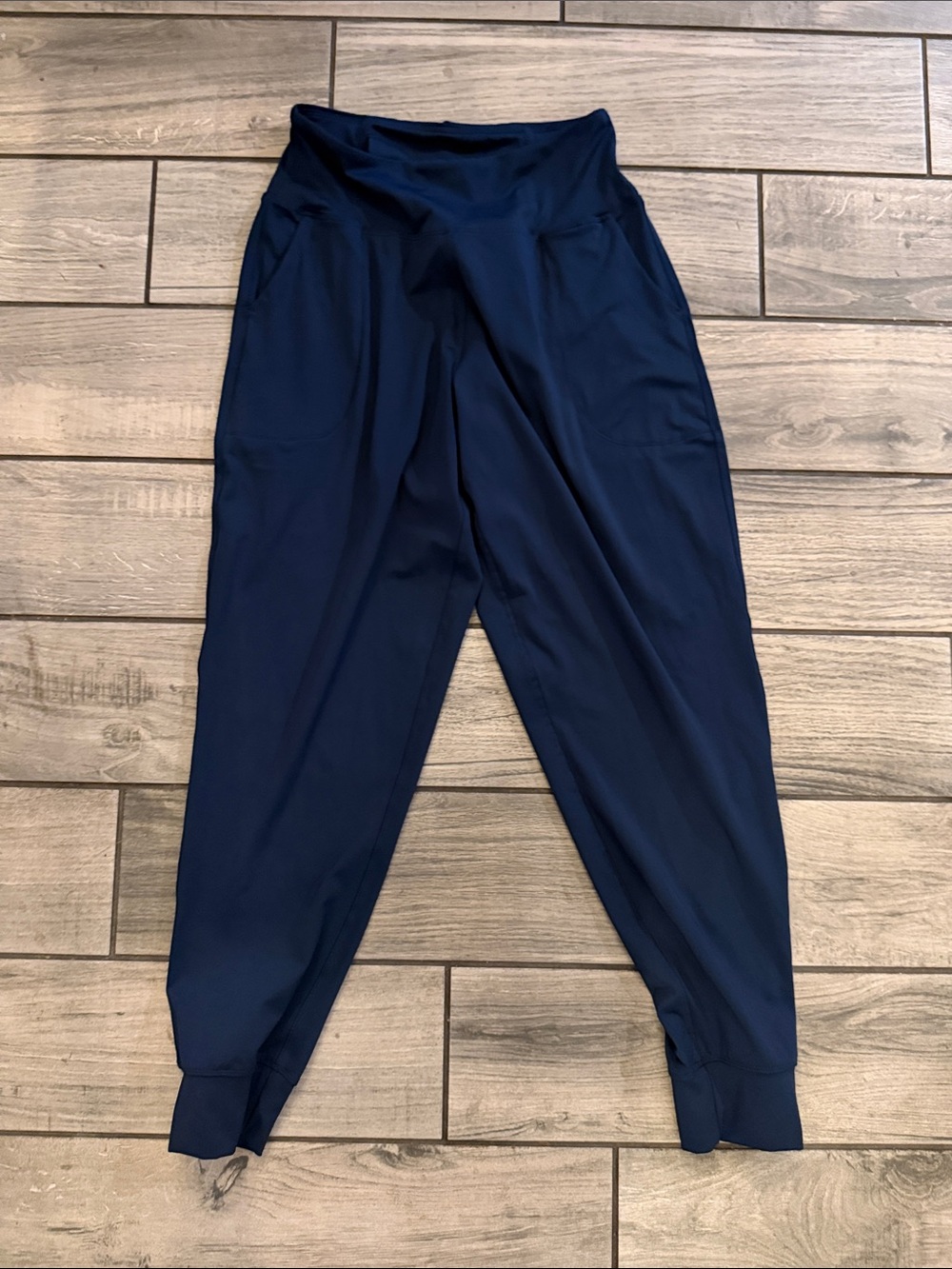 Amazon Navy High-Waist Harem Jogger Pants